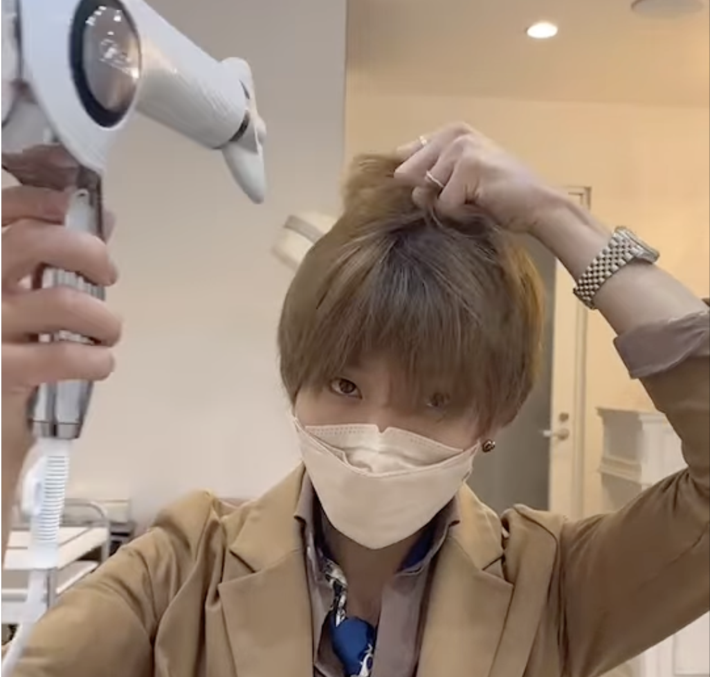 ボリュームが欲しい部分だけ再度ドライ